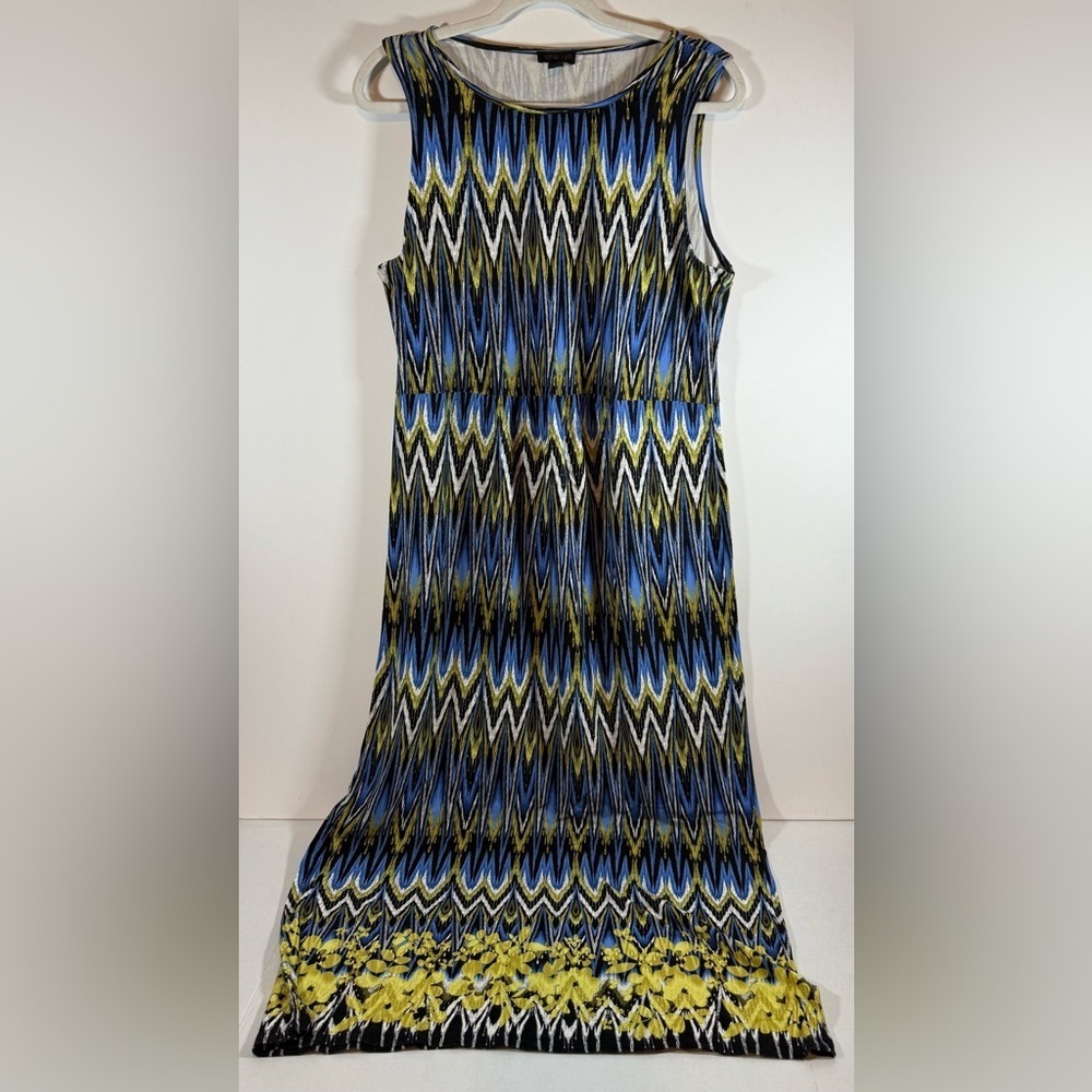 J. Jill Wearever Women’s Collection Floral Hem Tank Maxi Size Large